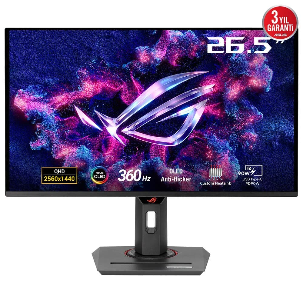 ASUS ROG Strix XG27ACDNG 26.5"" QHD, QD-OLED, USB-C hub, 360Hz -pelinäyttö