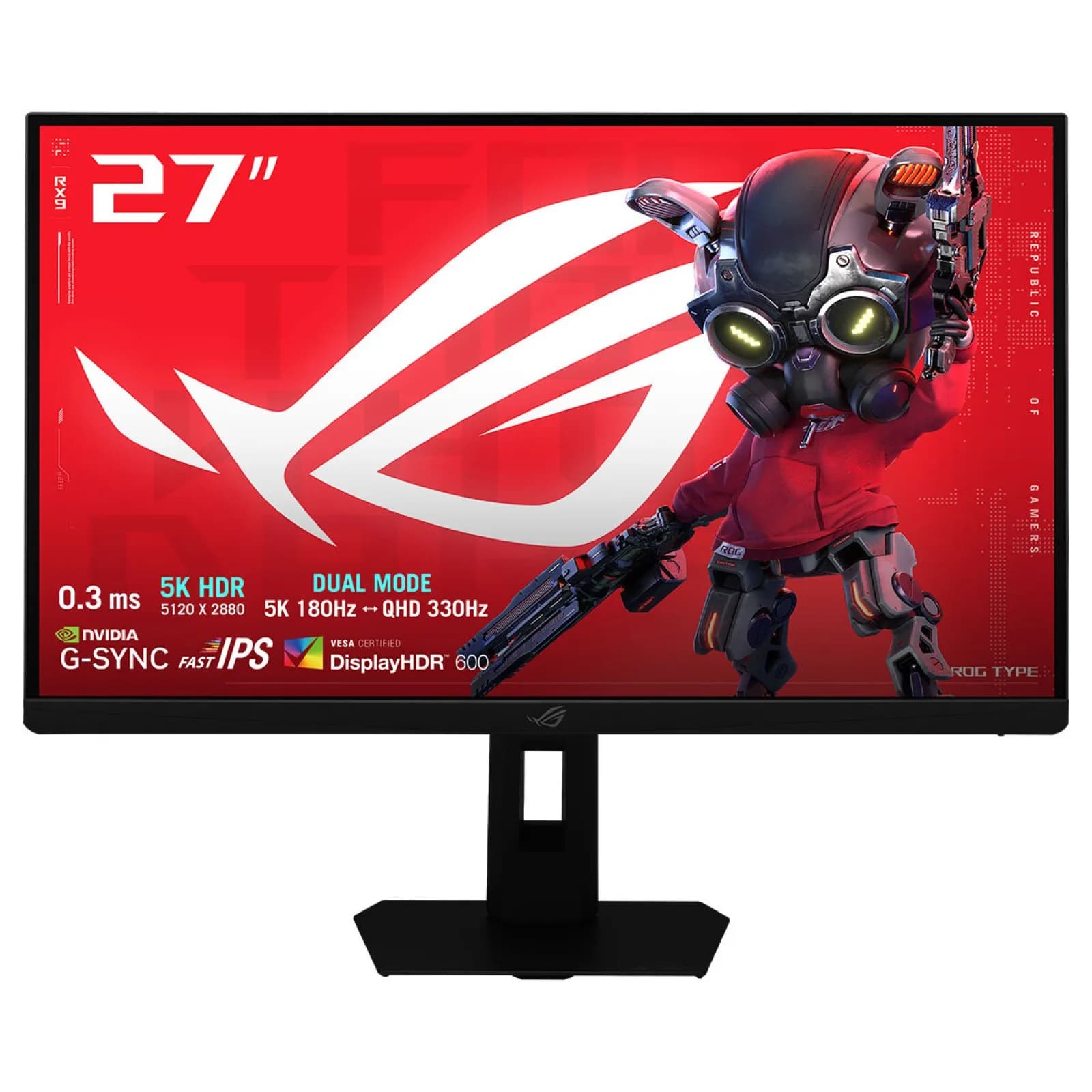 Asus ROG Strix XG27JCG 27"" 5K Ultra HD, Fast IPS -pelinäyttö, USB-C hub