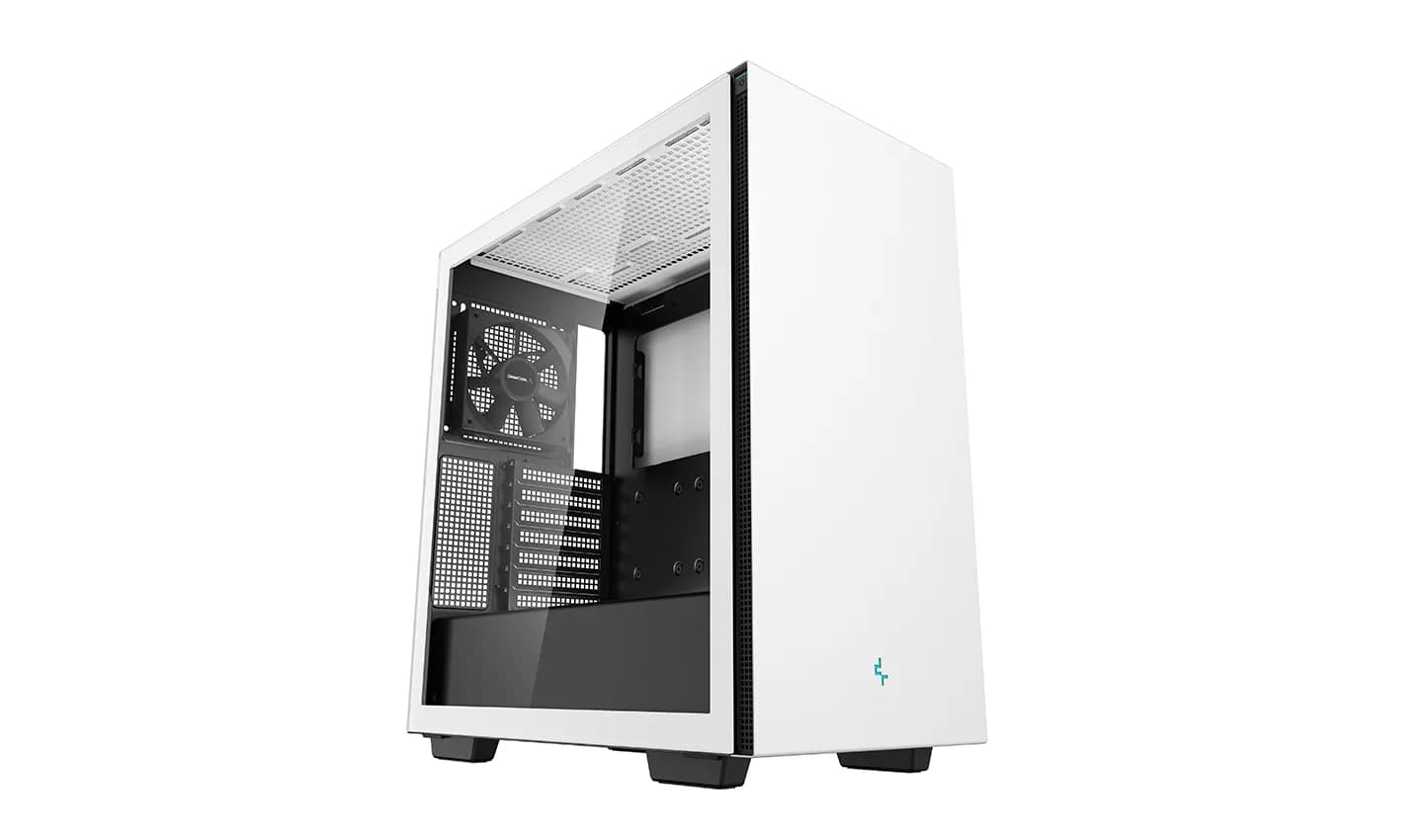 DeepCool CH510 -miditornikotelo ikkunalla, valkoinen