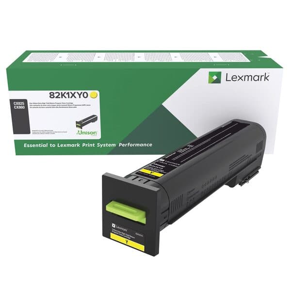Lexmark 82K2UYE Ultra High Yield -laservärikasetti, keltainen