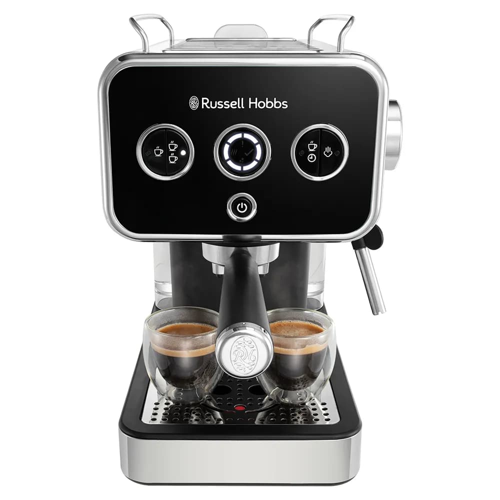 Russell Hobbs Distinctions -kapseliespressokone, musta/ruostumaton teräs