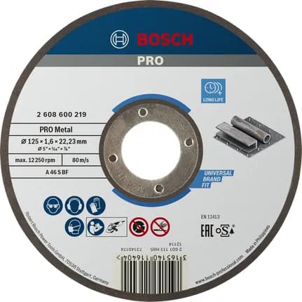 Bosch Cutting disc straight 125mm