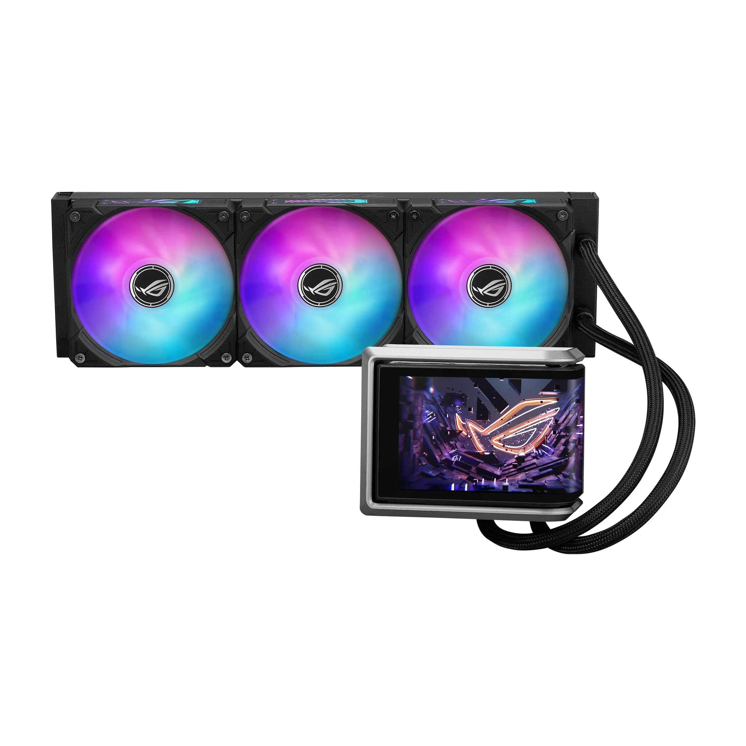 Asus ROG Ryuo IV 360mm ARGB -nestejäähdytin, musta