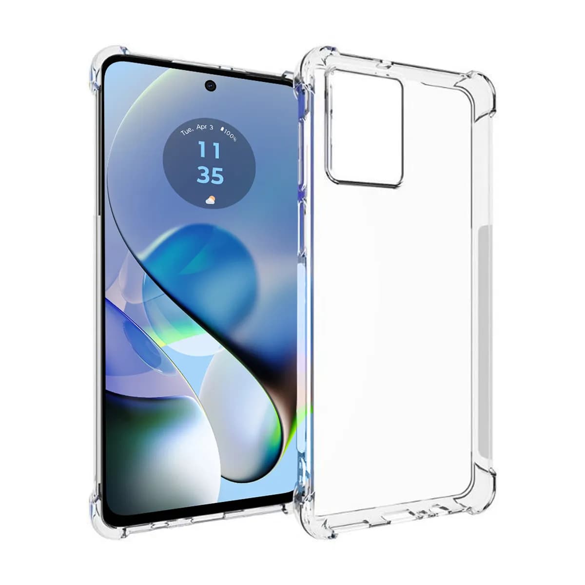 Insmat Impact Cover, Moto G54 -suojakuori, Läpinäkyvä