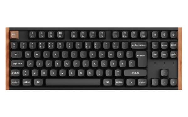 Keychron K8 HE Special Edition -langaton magneettinen pelinäppäimistö, Gateron Double-Rail Magnetic, musta/puu