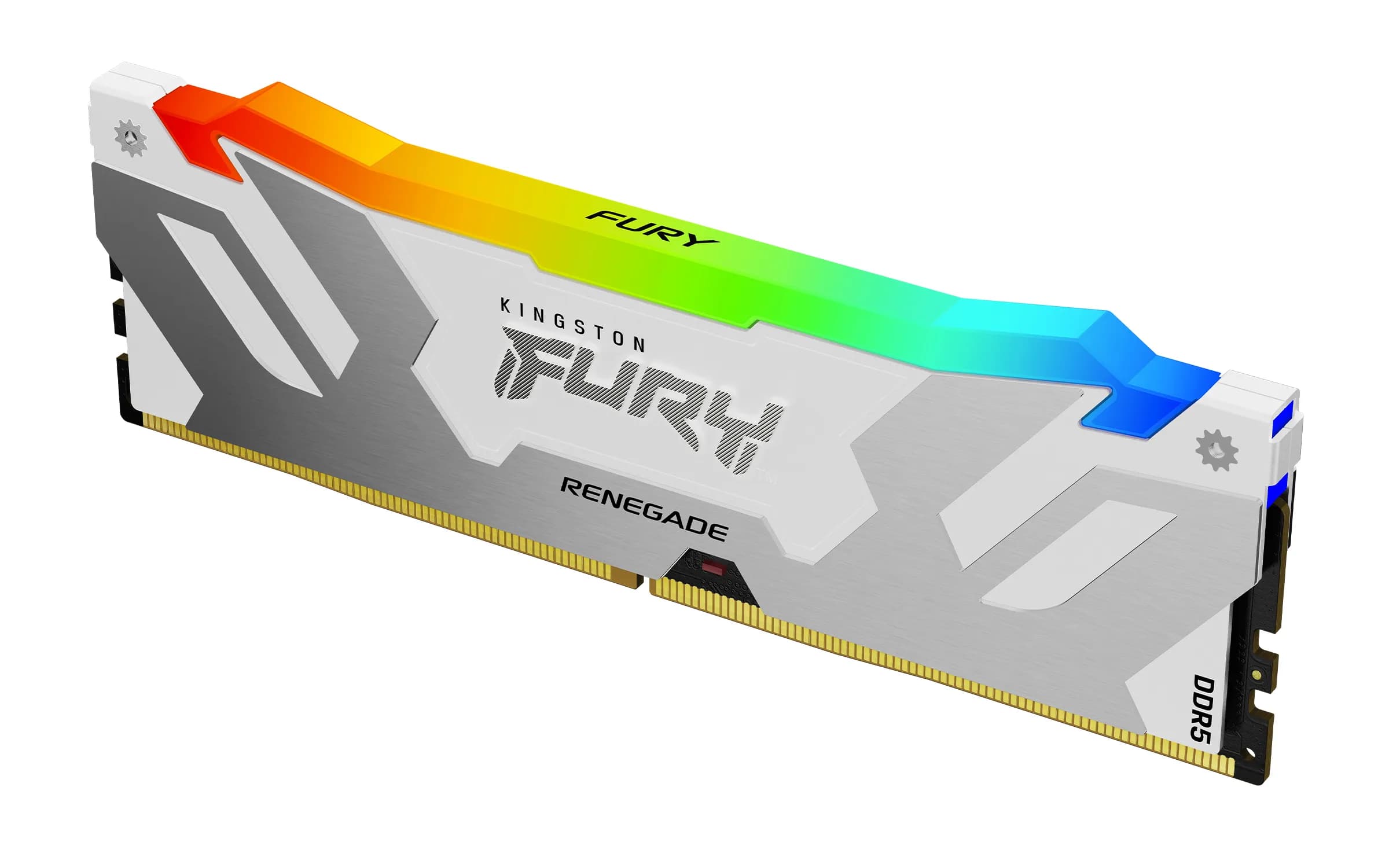 Kingston FURY Renegade RGB 32 Gt (1 x 32 Gt) DDR5 6400 MHz, CL32 -muisti, valkoinen (XMP)