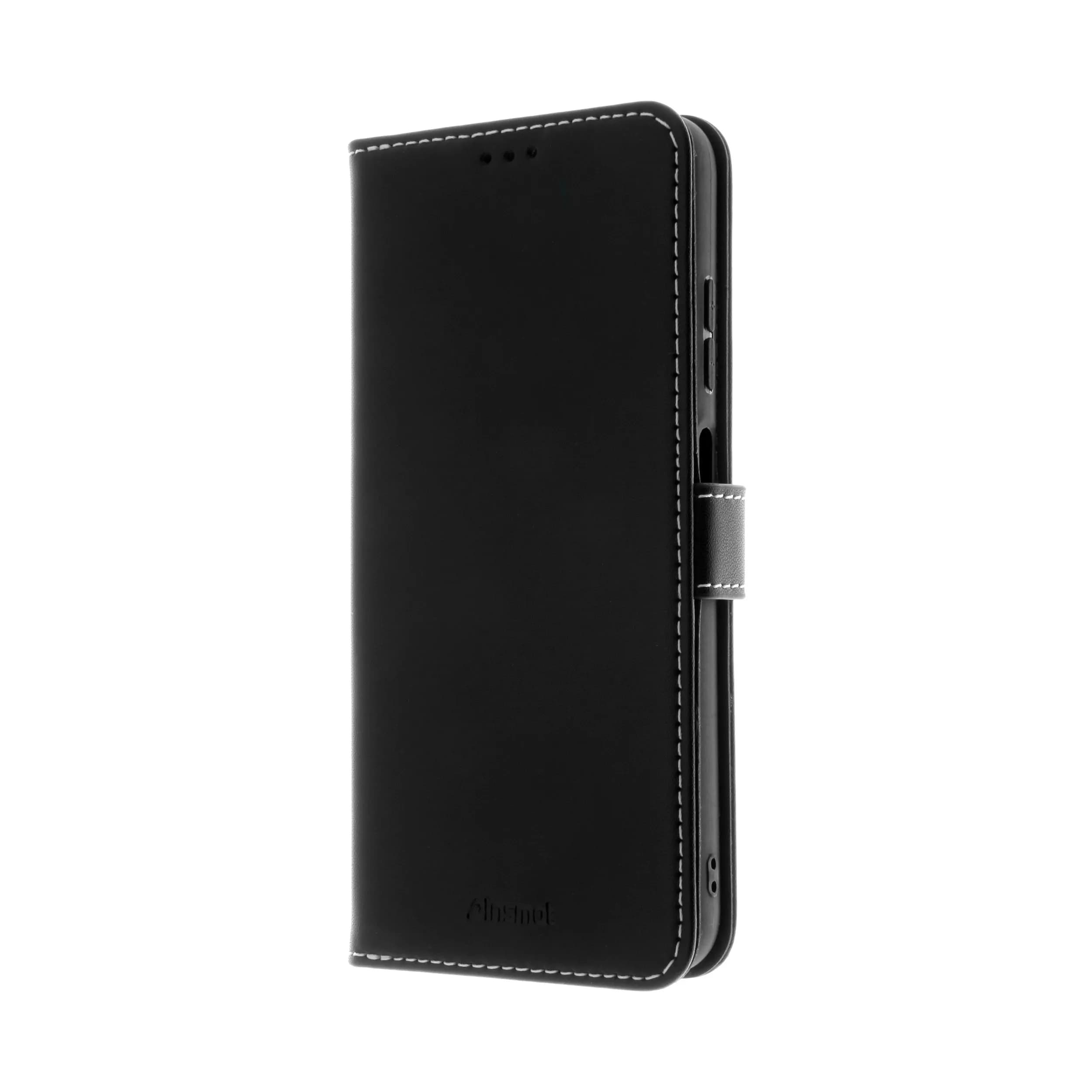 Insmat Flip Case, Galaxy A15 5G/4G -lompakkokotelo, Musta
