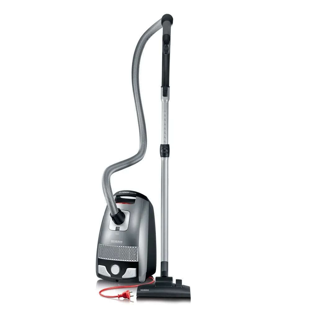 Severin BC7045 3 L 750 W -pölynimuri, platinanharmaa / granaatinpunainen