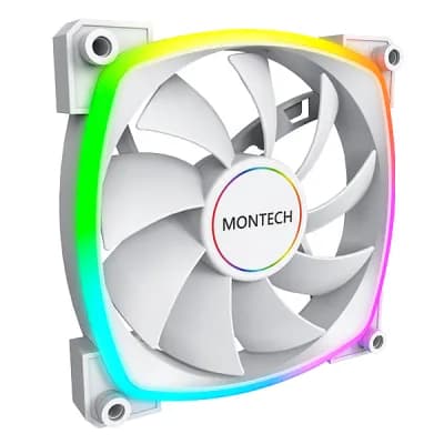 MONTECH AX140 PWM ARGB -tuuletin, hydraulinen laakeri, 140 mm, valkoinen