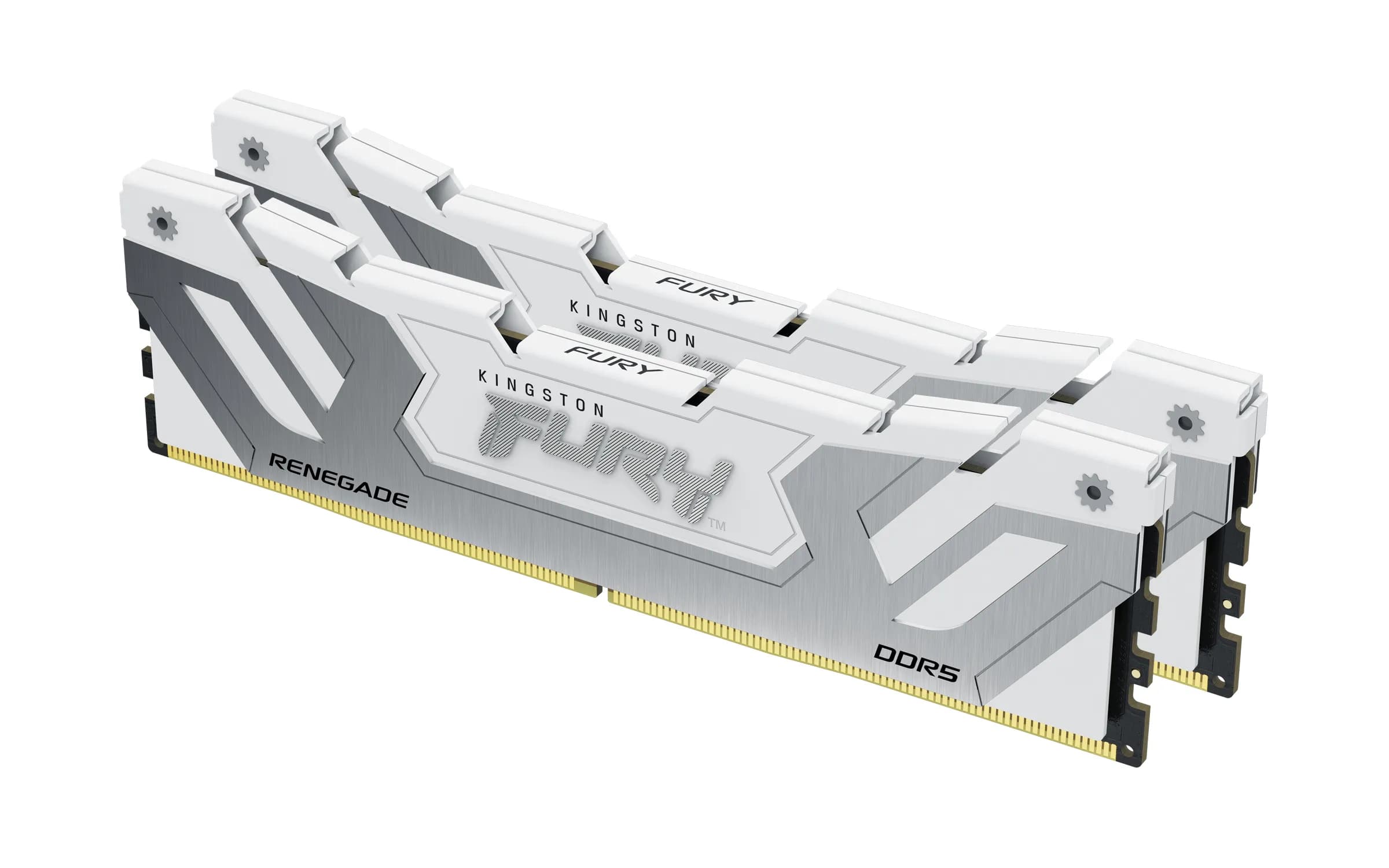 Kingston FURY Renegade 48 Gt (2 x 24 Gt) DDR5 8400 MHz, CL40 -muisti, valkoinen (XMP)