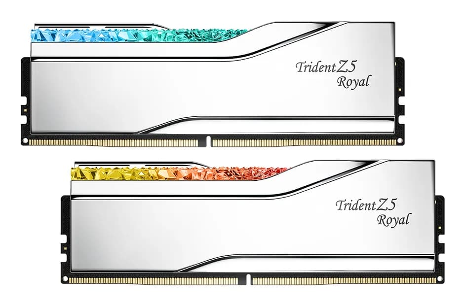 G.SKILL Trident Z5 Royal Neo RGB 48 Gt (2 x 24 Gt) DDR5 8000 MHz, CL38 -muisti, hopea (EXPO)