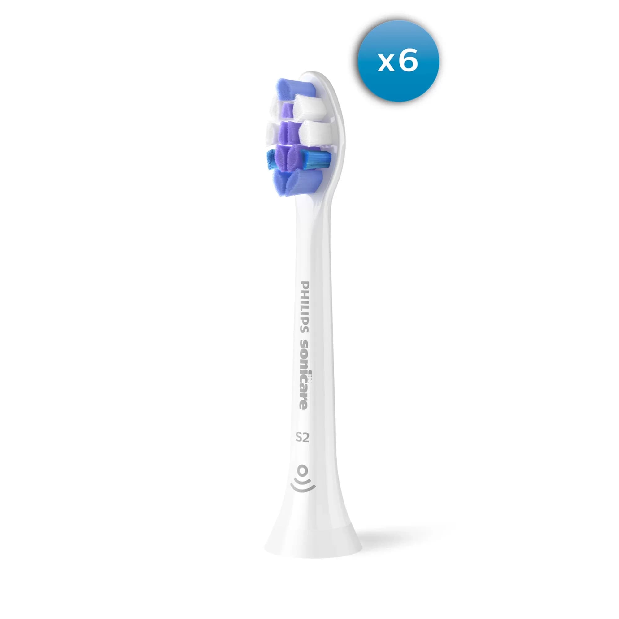 Philips Sonicare Sensitive HX6056/87 6 kpl -vaihtoharjaspäät, Valkoinen