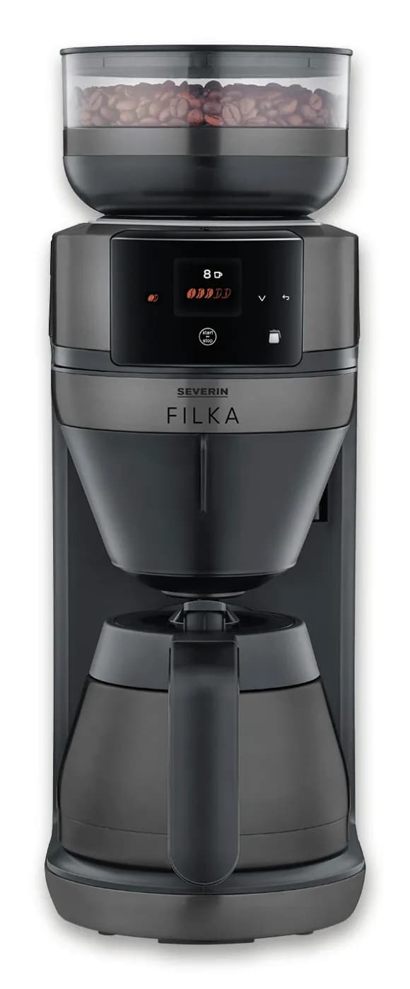 Severin Filka 2.0 KA4855 1,1 l -kahvinkeitin kahvimyllyllä, musta