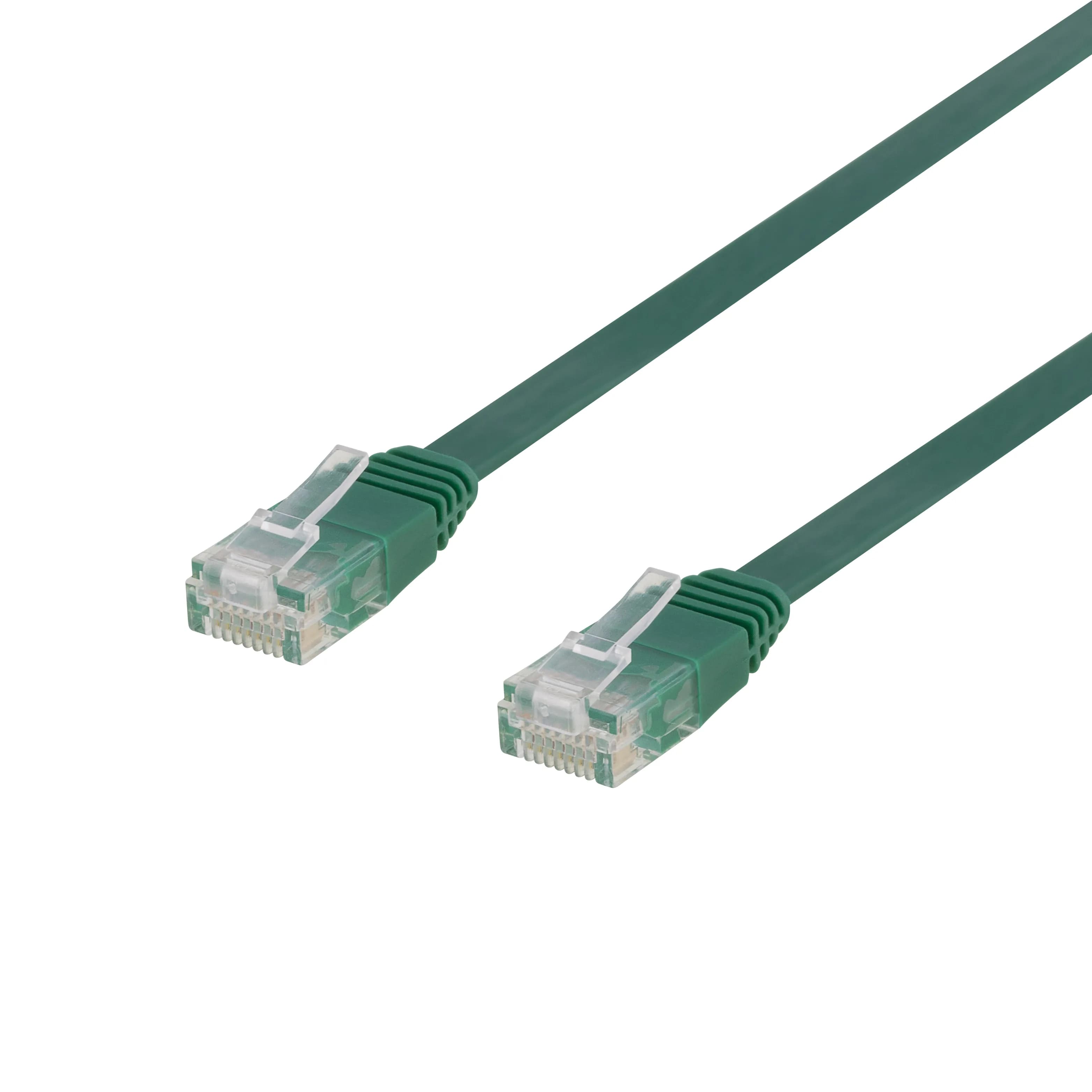 Deltaco Cat6 U/UTP RJ45 1m -verkkokaapeli, vihreä