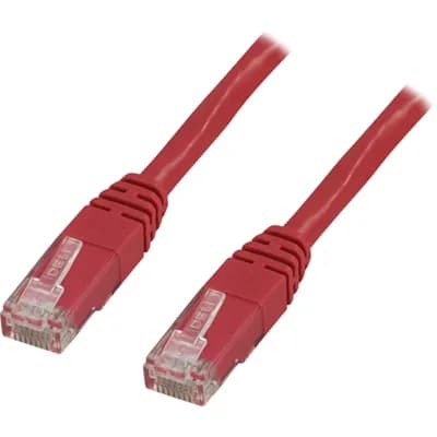 Deltaco Cat6 UTP RJ45 2m -verkkokaapeli, punainen