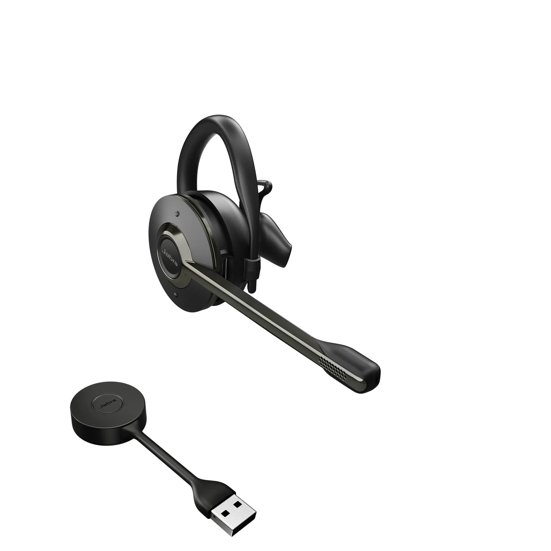 Jabra Engage 55 UC -langaton monokuuloke + USB-A-sovitin, musta