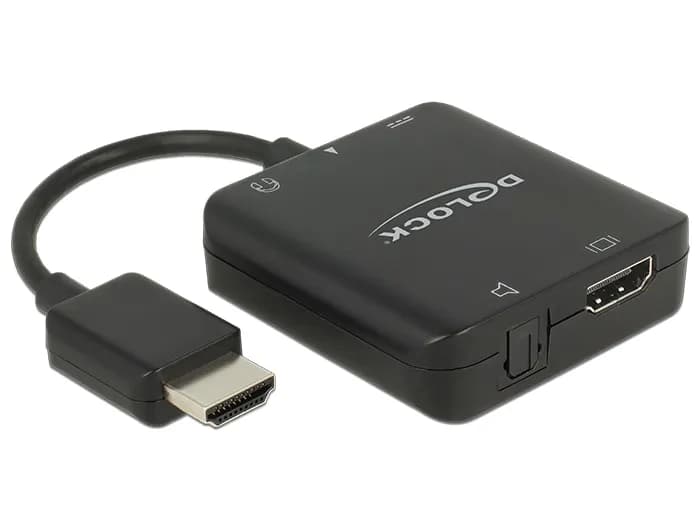 DeLOCK muunnin, erottaa äänisignaalin HDMI-signaalista