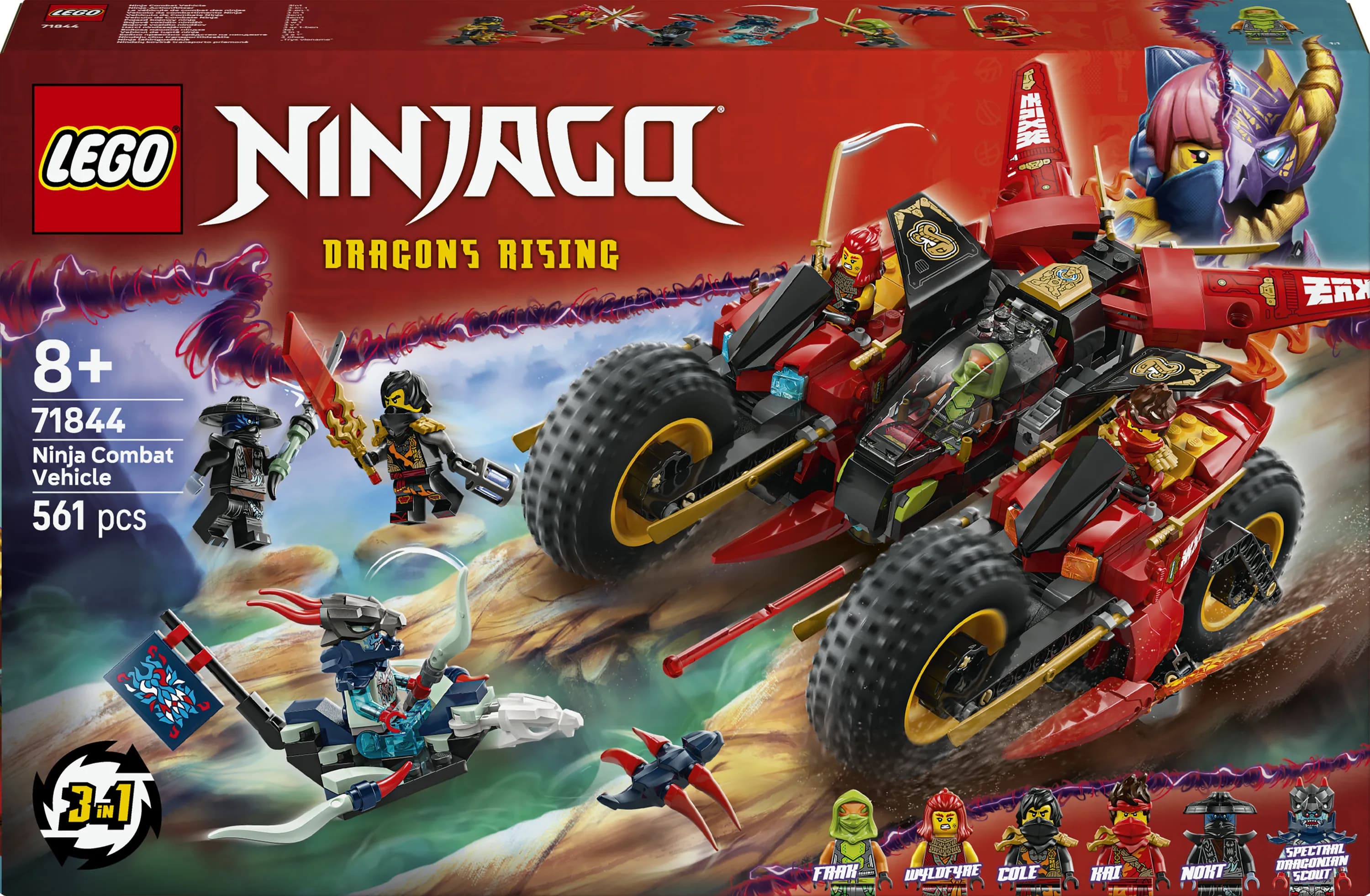 LEGO NINJAGO Ninjojen taisteluajoneuvo 71844