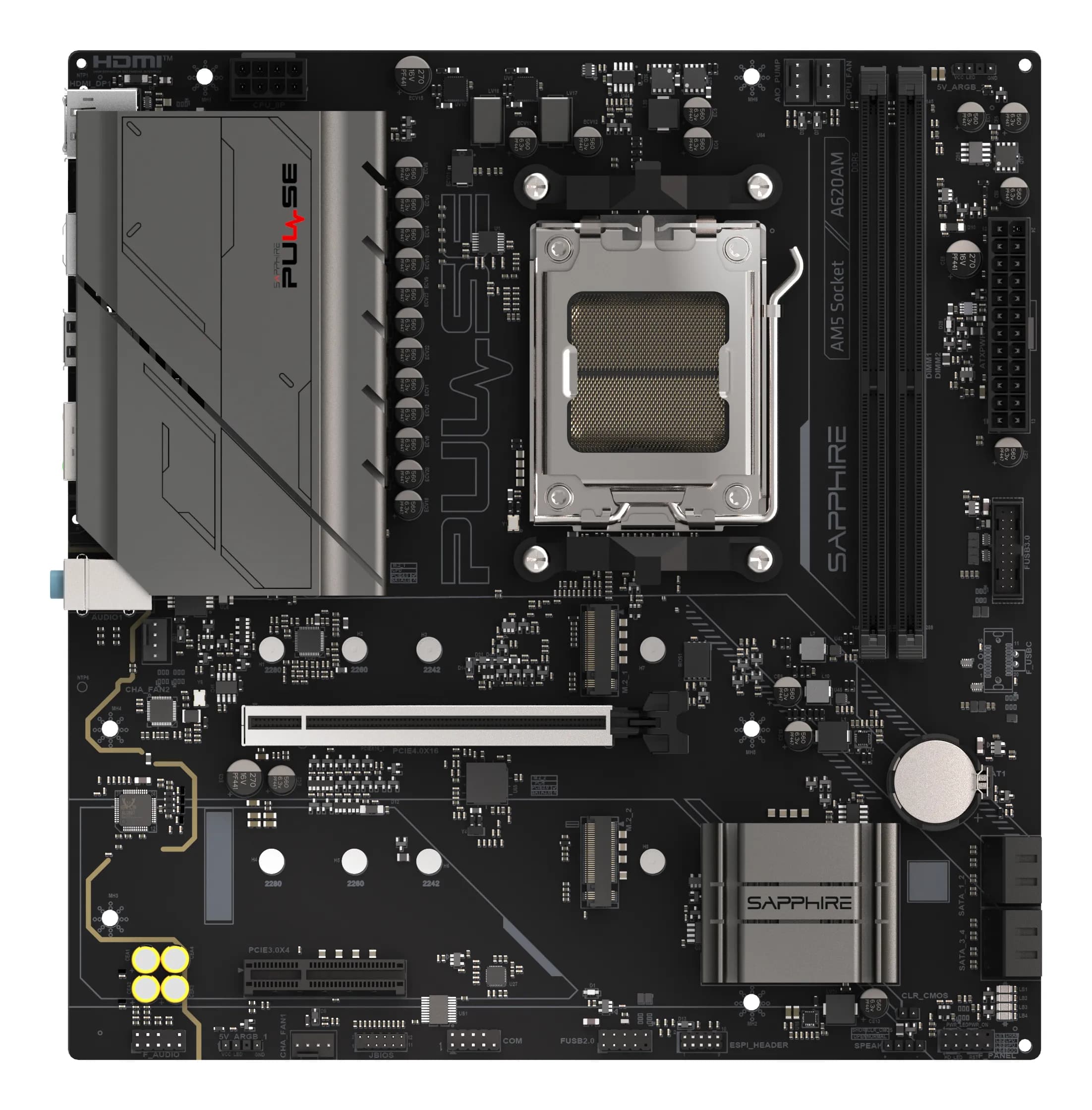 Sapphire PULSE A620AM AM5 mATX -emolevy