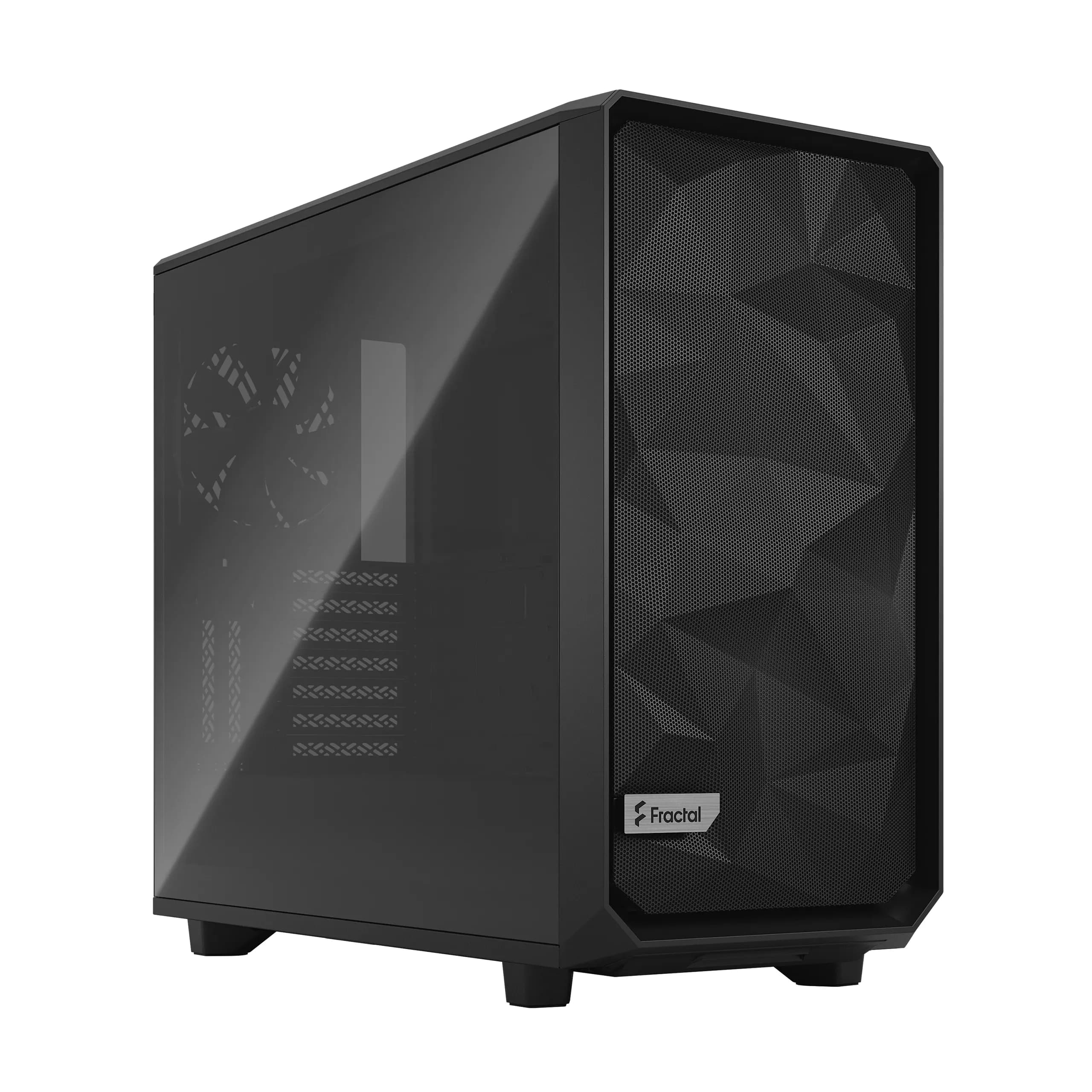 Fractal Design Meshify 2 -miditornikotelo vaalealla ikkunalla, musta