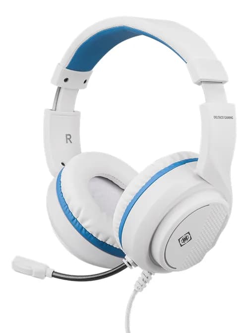 Deltaco Gaming GAM-127-W PS5 -pelikuulokkeet mikrofonilla, valkoinen