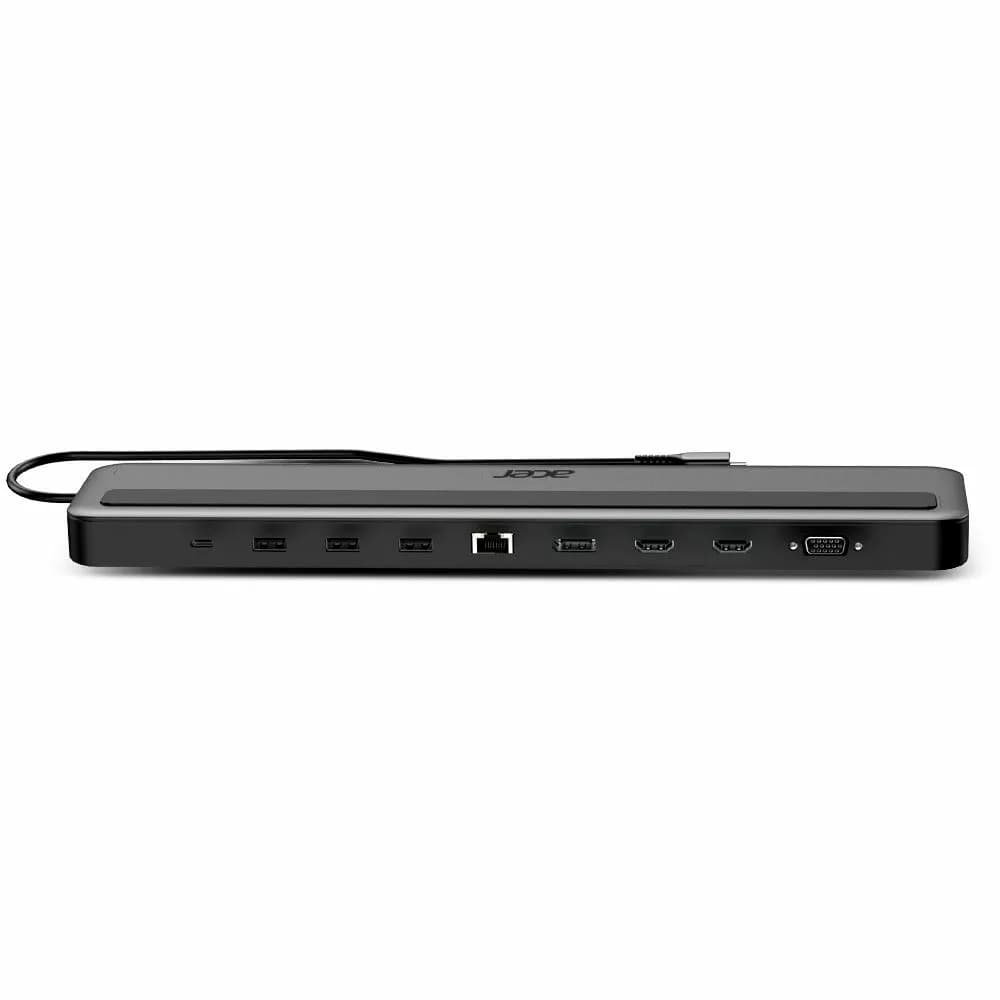 ACER 13IN1 TYPE C MINIDOCK: 3 X USB3 + 1 X USB C + SD/TF + 2 X HDMI + DP + RJ45 + USB C + 3.5MM AUDIO