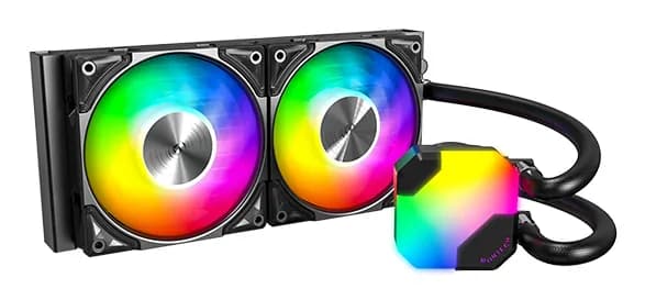 Montech Hyper Flow 240mm ARGB -nestejäähdytin, musta