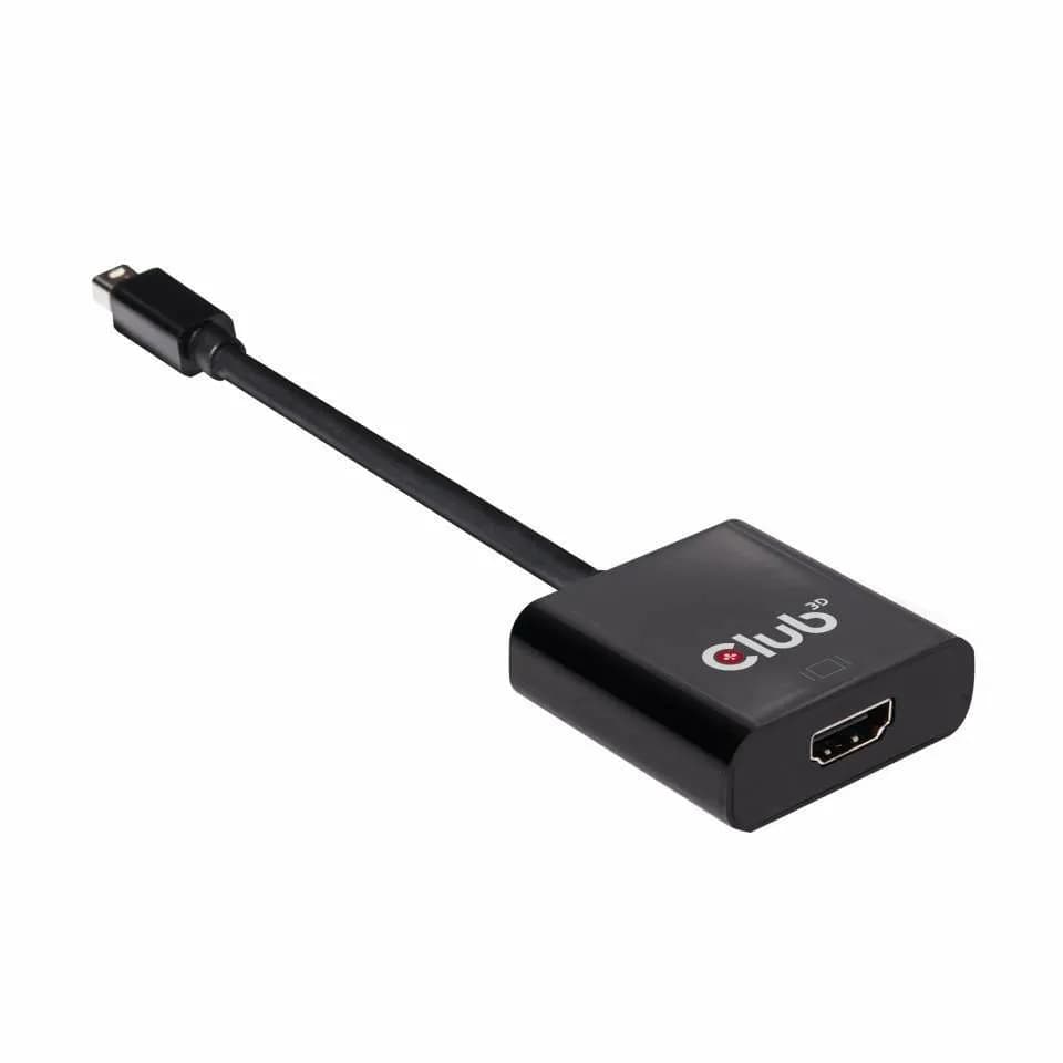 Club 3D mini DisplayPort – HDMI 1.2 -kaapeli, 0,20 m, Musta