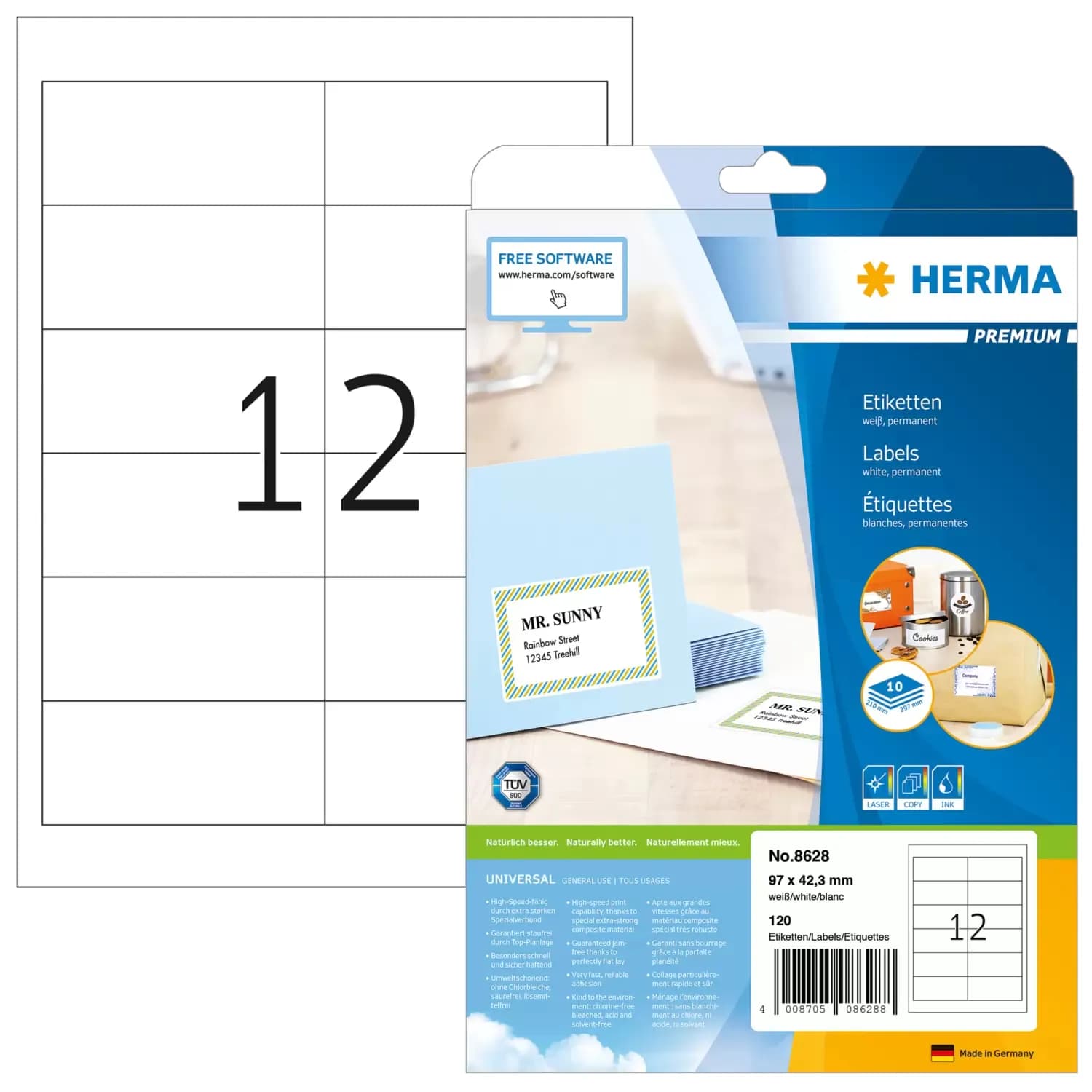 Herma label Premium 96,5x42,3 (120)