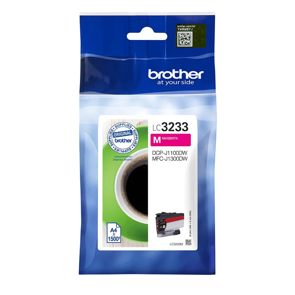Brother LC3233M -mustekasetti, magenta