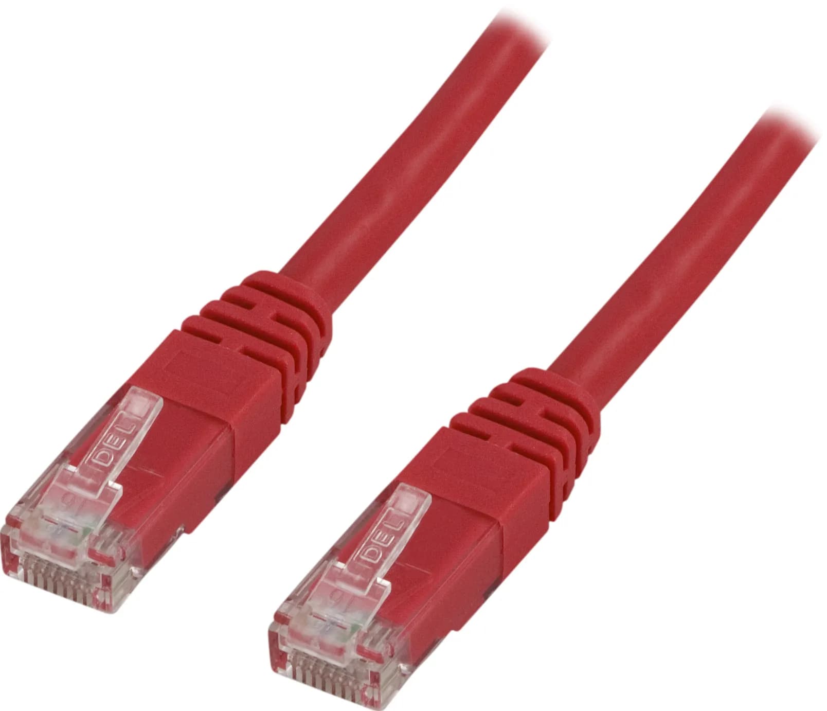 Deltaco Cat6 U/UTP RJ45 15m -verkkokaapeli, punainen