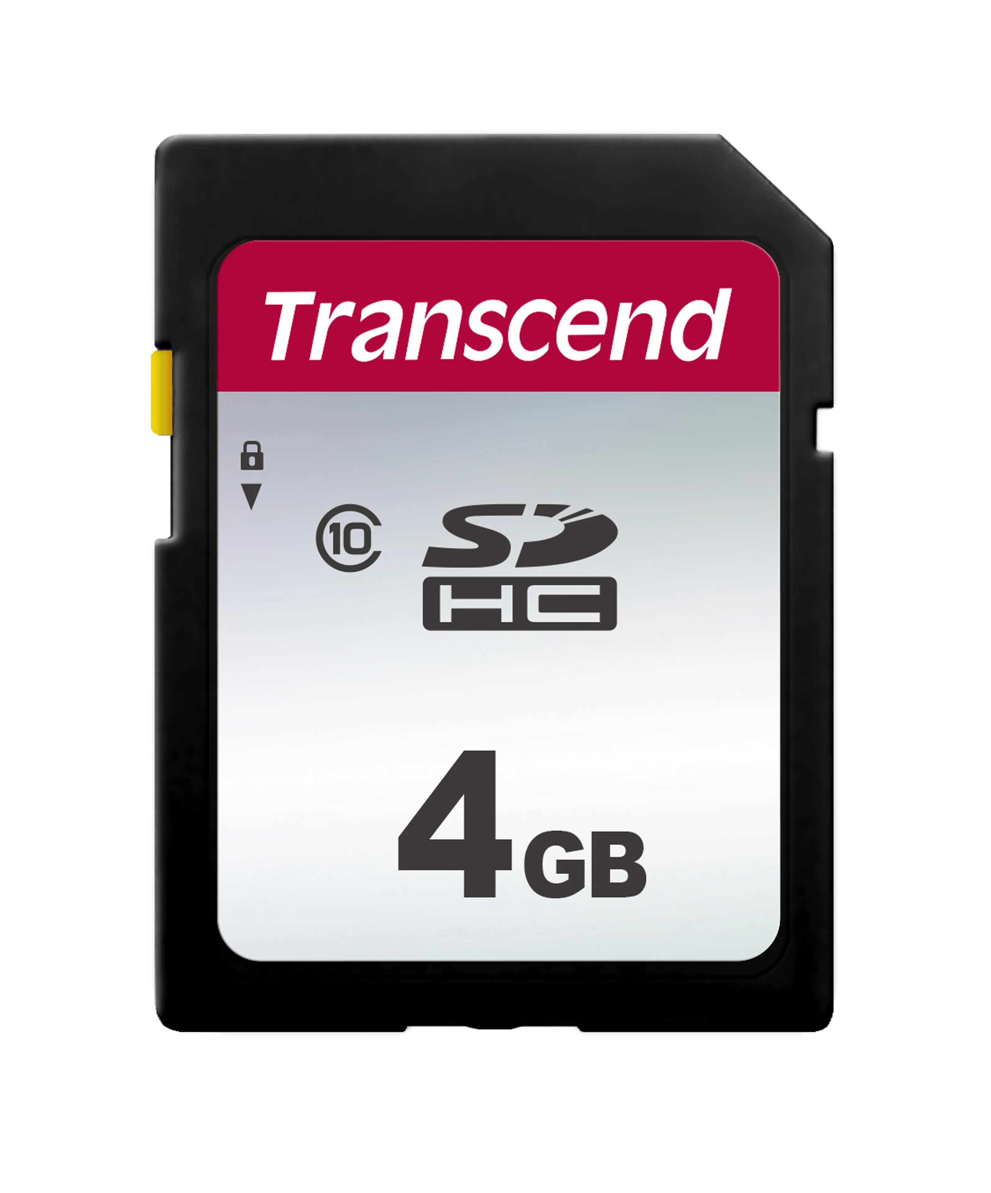 Transcend 4 Gt SDHC UHS-I Class 10 -muistikortti, musta