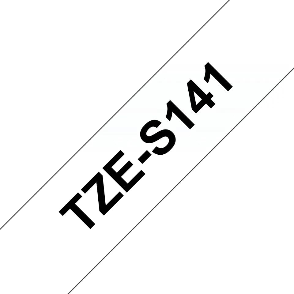 BROTHER TZES141 18 BLACK ON CLEAR STR. A