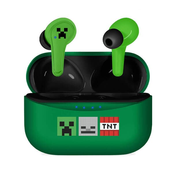 Minecraft Creeper TWS Slide -langattomat nappikuulokkeet, vihreä