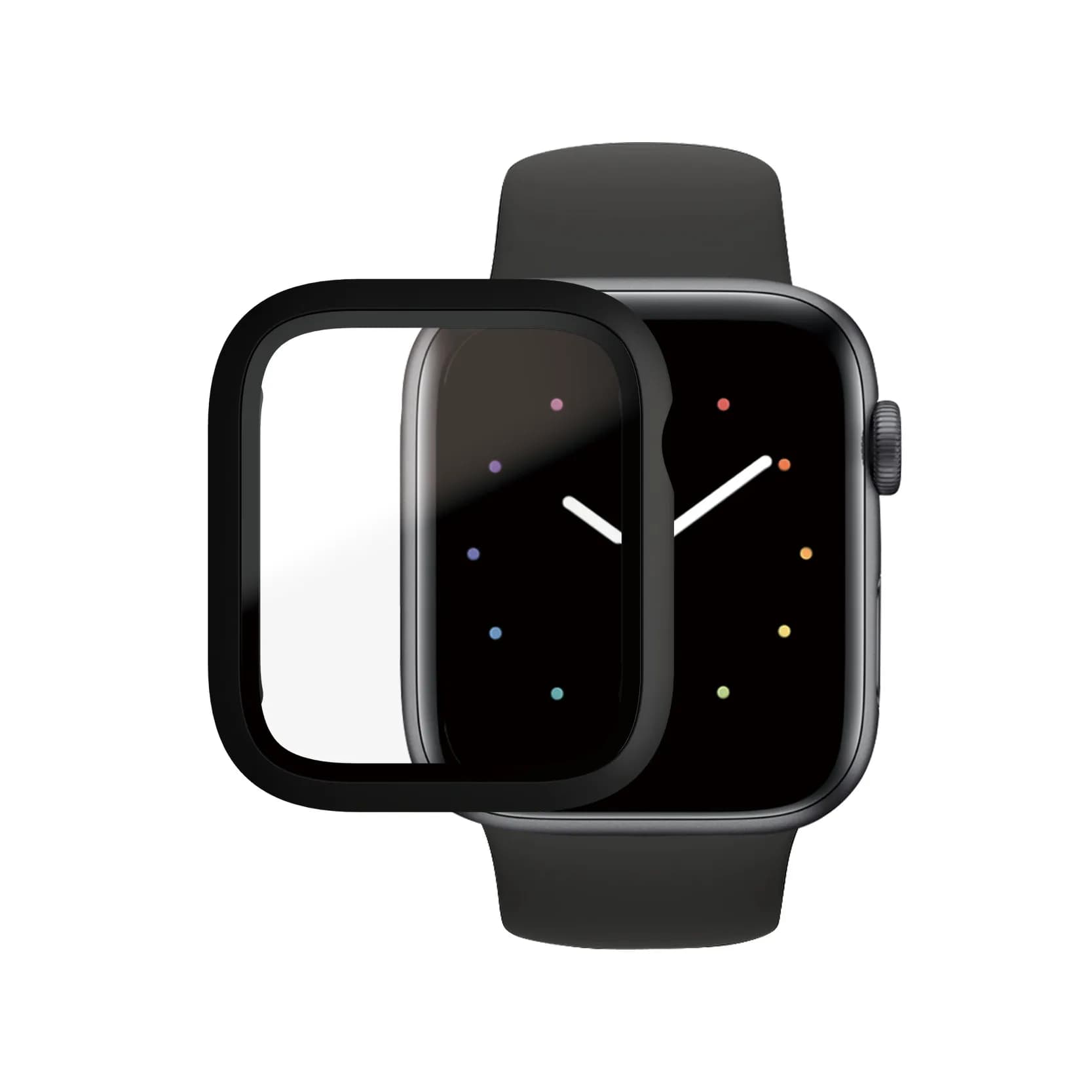 PANZERGLASS APPLE WATCH 4/5/6/S - E 44MM GLASS FULL BODY BLACK AB