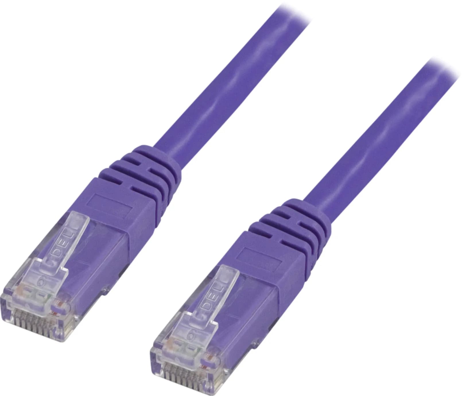 Deltaco Cat6 U/UTP RJ45 2m -verkkokaapeli, lilac