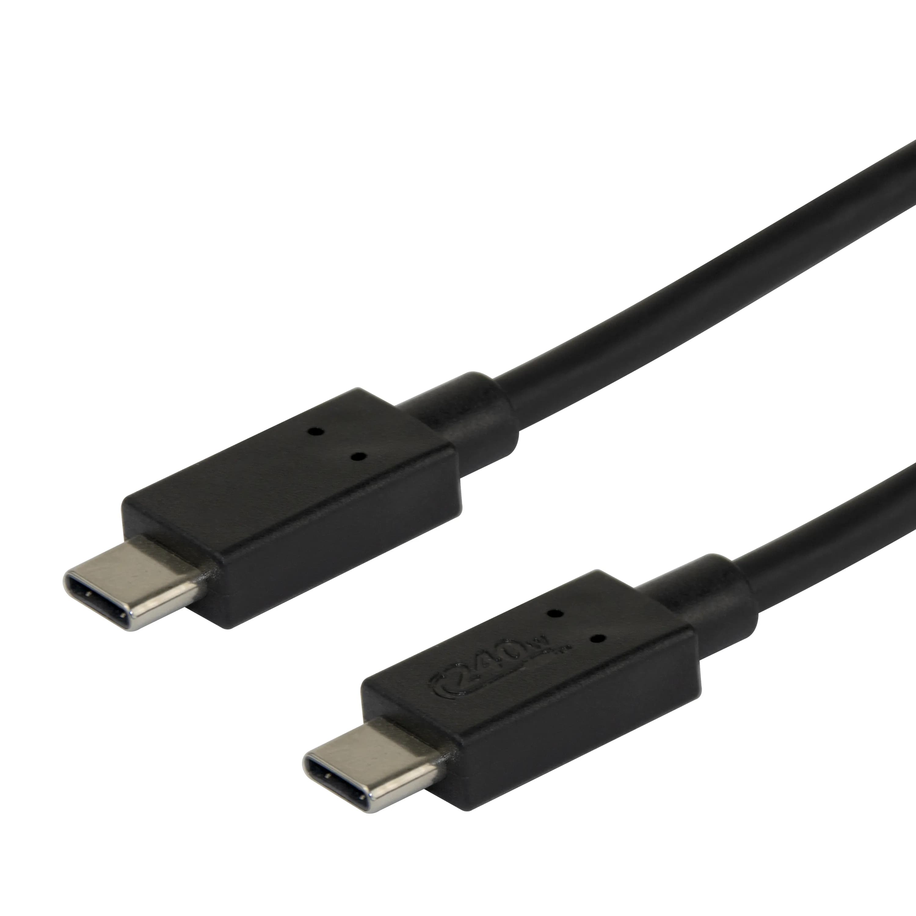 Deltaco USB-C -kaapeli, 240 W, 1 m, musta