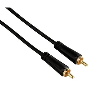 Hama kullattu RCA -audiokaapeli, 1,5 m, musta