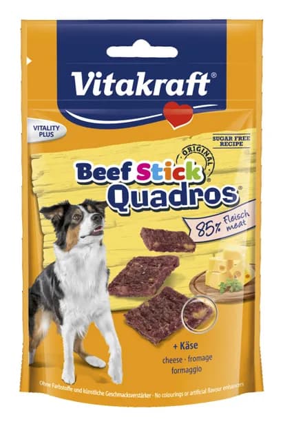 Vitakraft Beef Stick Quadros Cheese, Universal, Sokeriton, 70 g