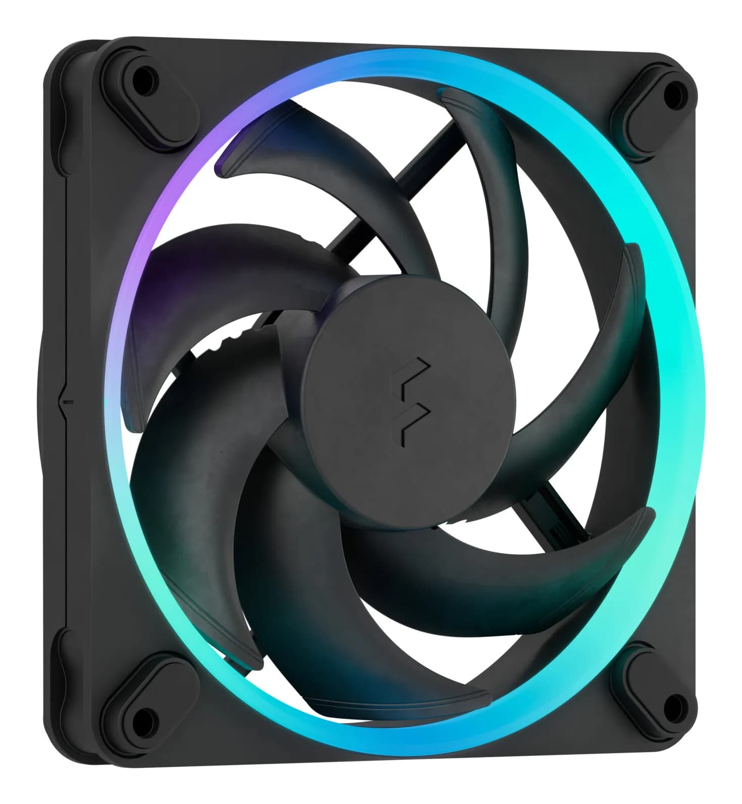 Fractal Design Momentum 12 RGB 120 mm PWM -kotelotuuletin (Musta) - 3 kpl pakkaus
