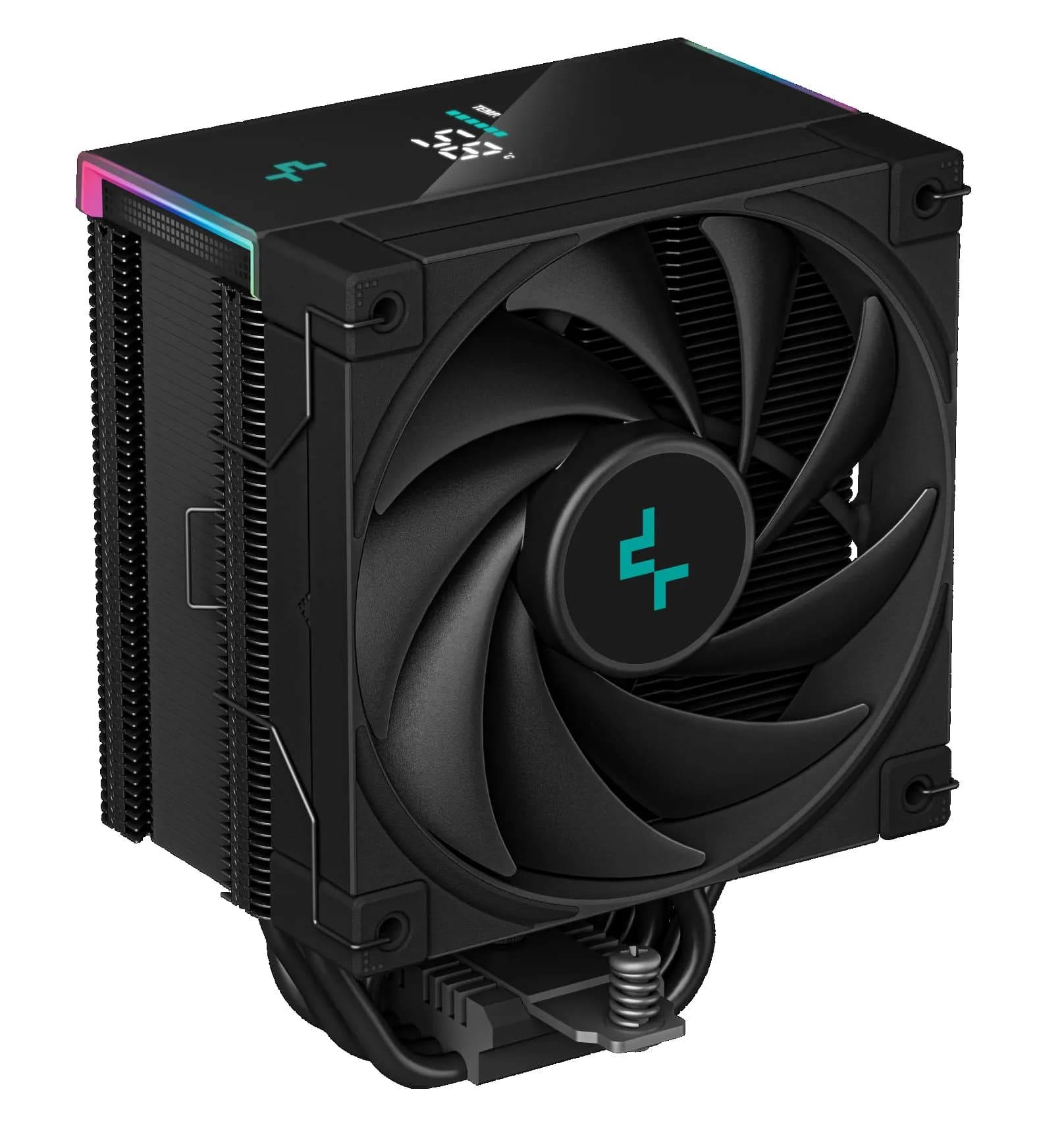 DeepCool AK500S DIGITAL, 120 mm ARGB -prosessorijäähdytin, musta