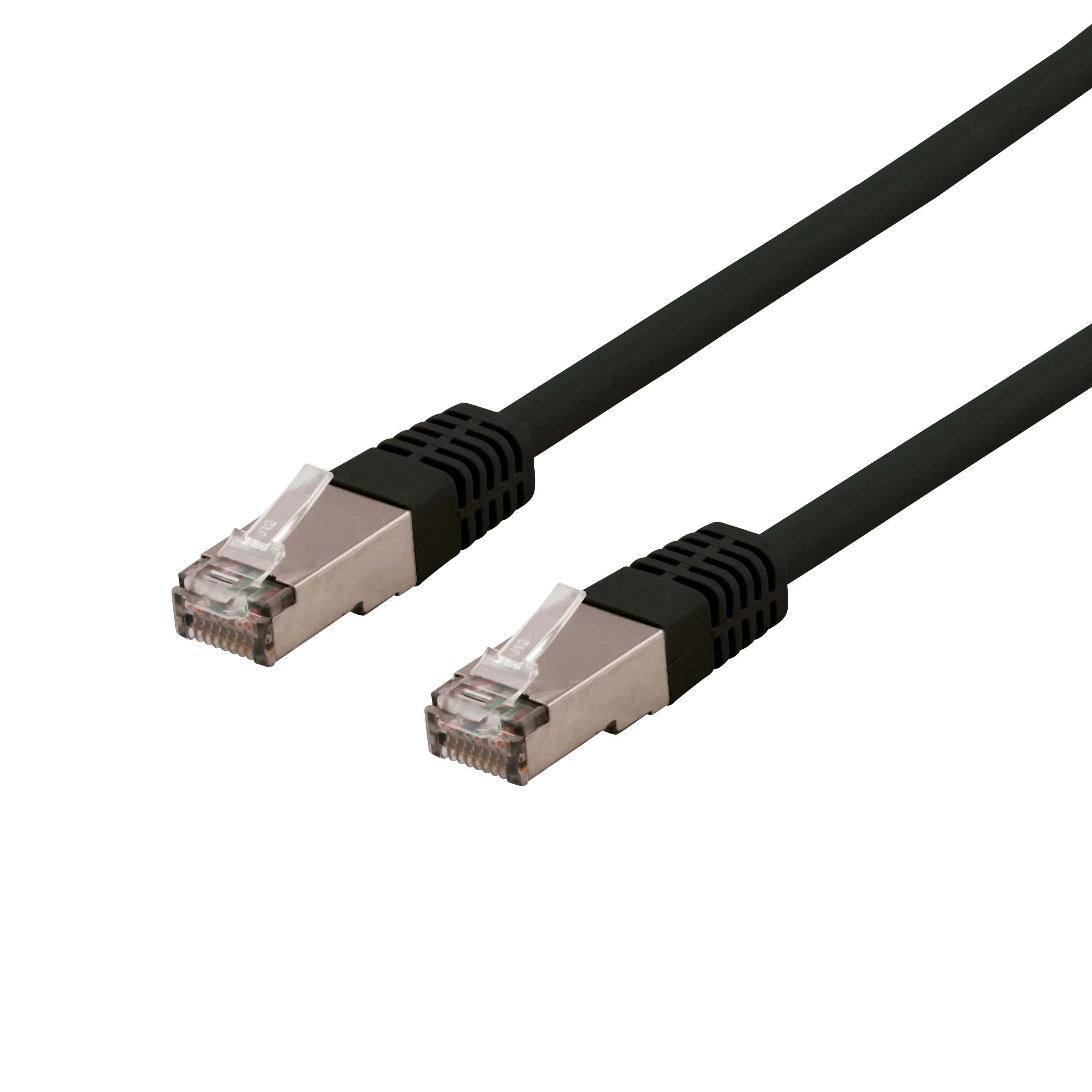 Deltaco Cat6 S/FTP RJ45 3m -verkkokaapeli, musta