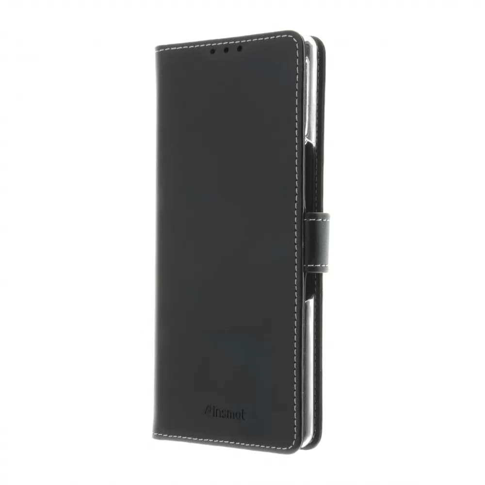 Insmat Flip Case, Xperia 10 II -lompakkokotelo, Musta