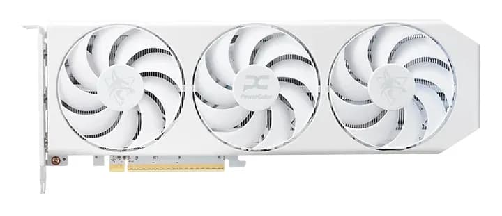 PowerColor Radeon RX 9060 XT Hellhound Spectral White OC 16 Gt -näytönohjain
