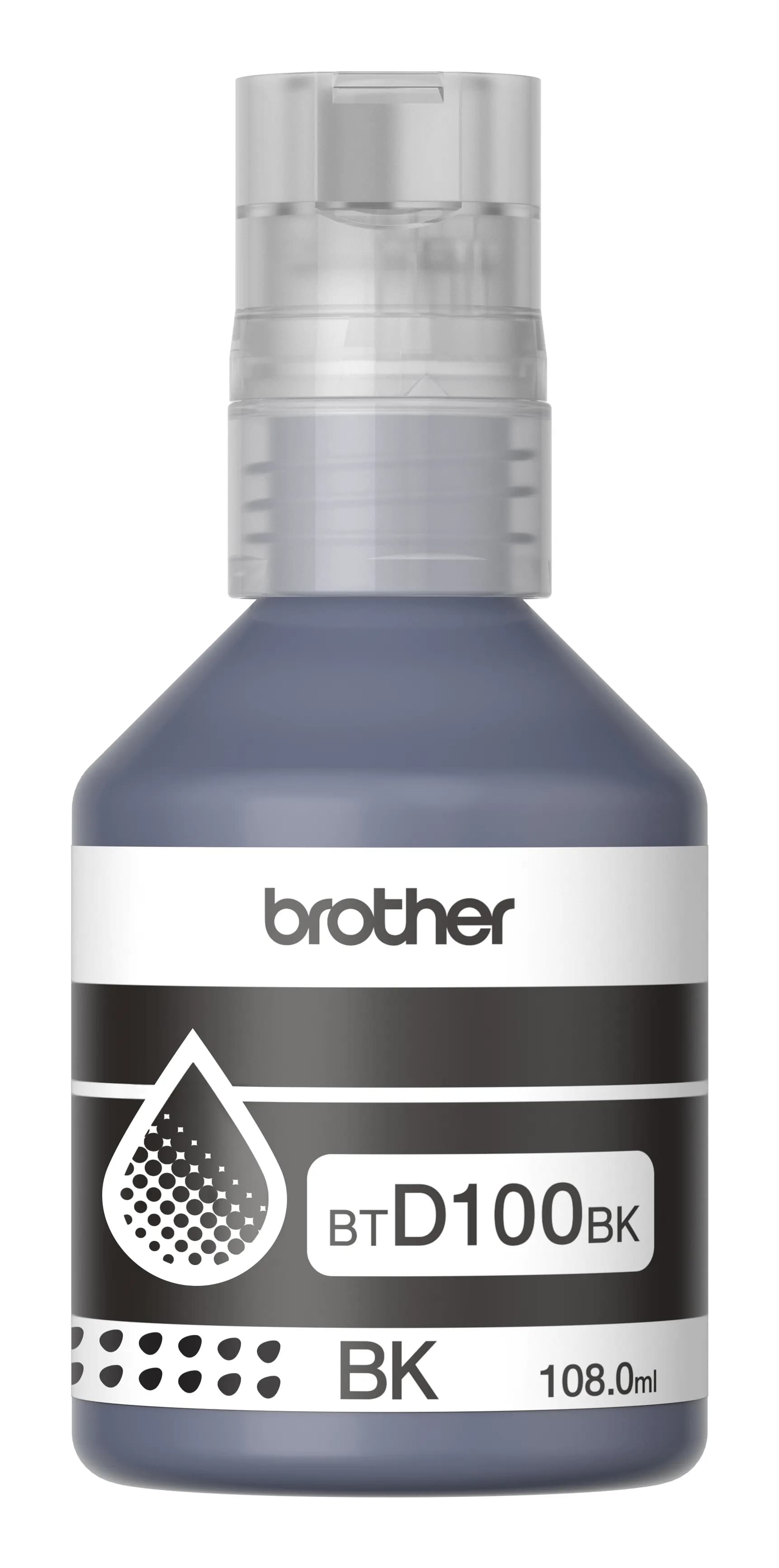 Brother BTD100BK -mustepullo, 108 ml, musta