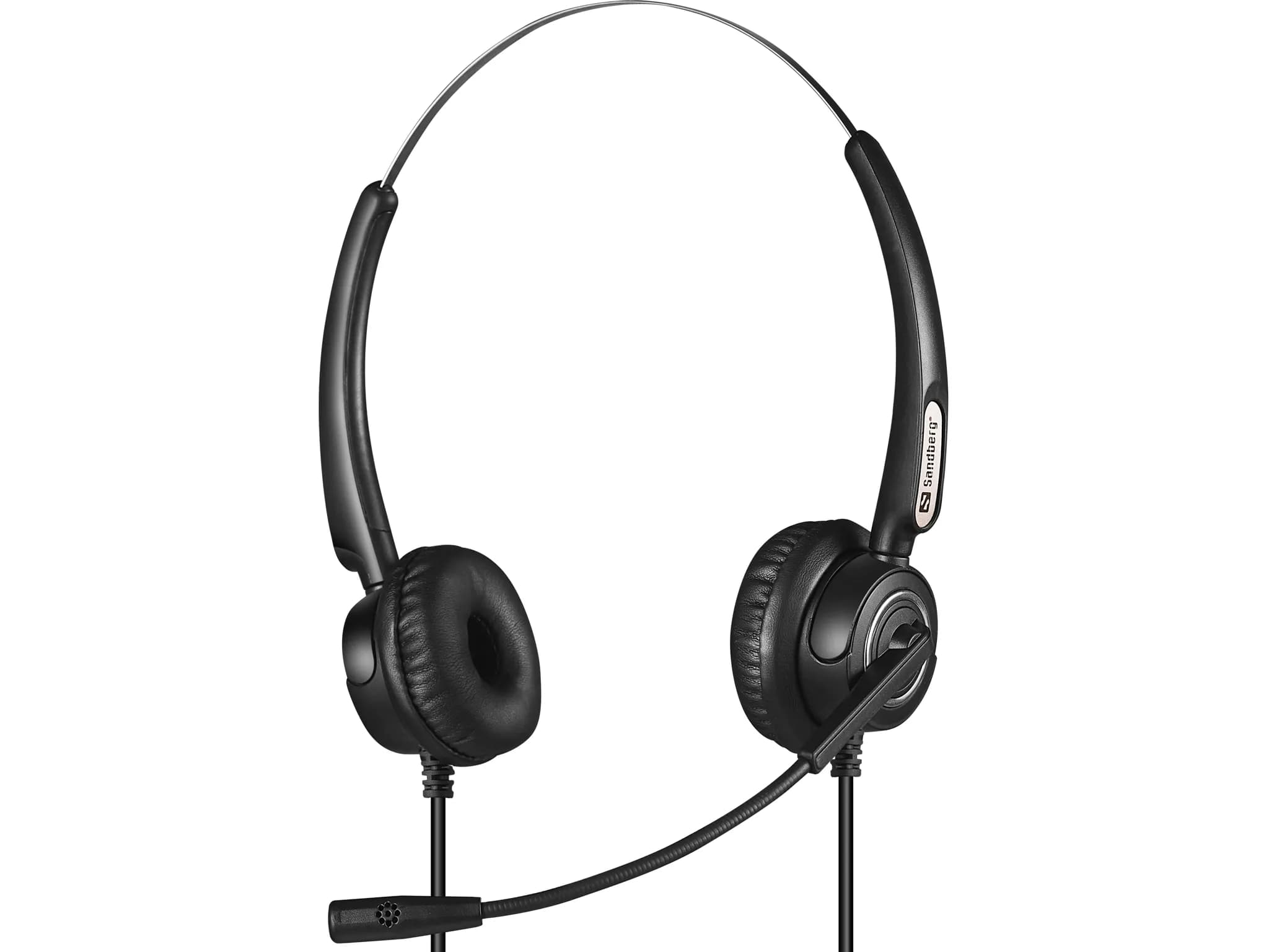 Sandberg USB+RJ9/11 Headset Pro Stereo -kuulokemikrofoni, musta