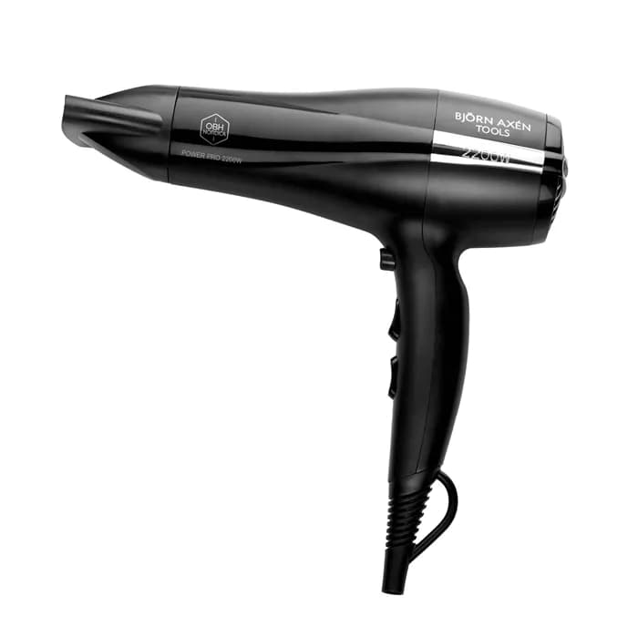 OBH Nordica Björn Axén Tools Power Pro, 2200 W -hiustenkuivaaja, musta