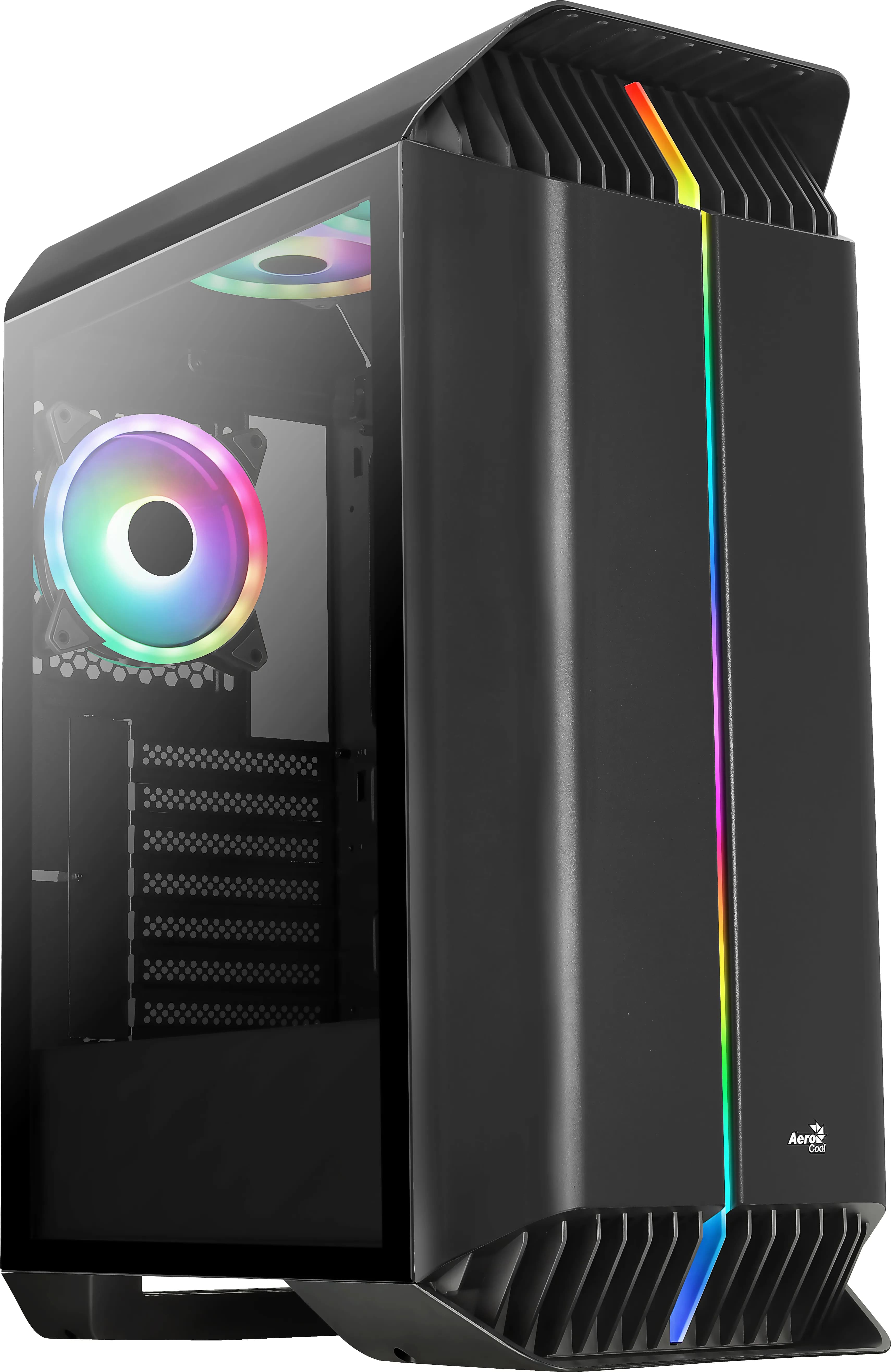 AeroCool Gladiator Duo -miditornikotelo ikkunalla, musta
