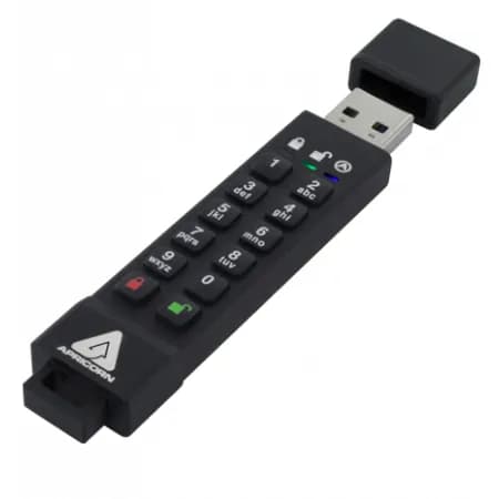 Apricorn Aegis Secure Key 3Z USB 3.2 Gen 1 64 Gt -muistitikku, musta