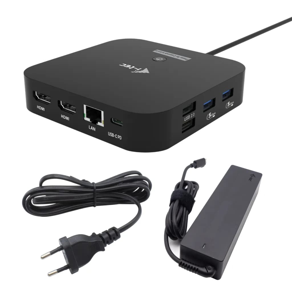 I-TEC USB-C Dual HDMI Docking Station, PD 100W + PSU 100W
